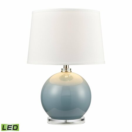 ELK SIGNATURE Culland 22'' High 1-Light Table Lamp - Blue - Includes LED Bulb H019-7222-LED